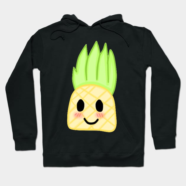 Kawaii Pineapple Hoodie by starpinneappleartshop